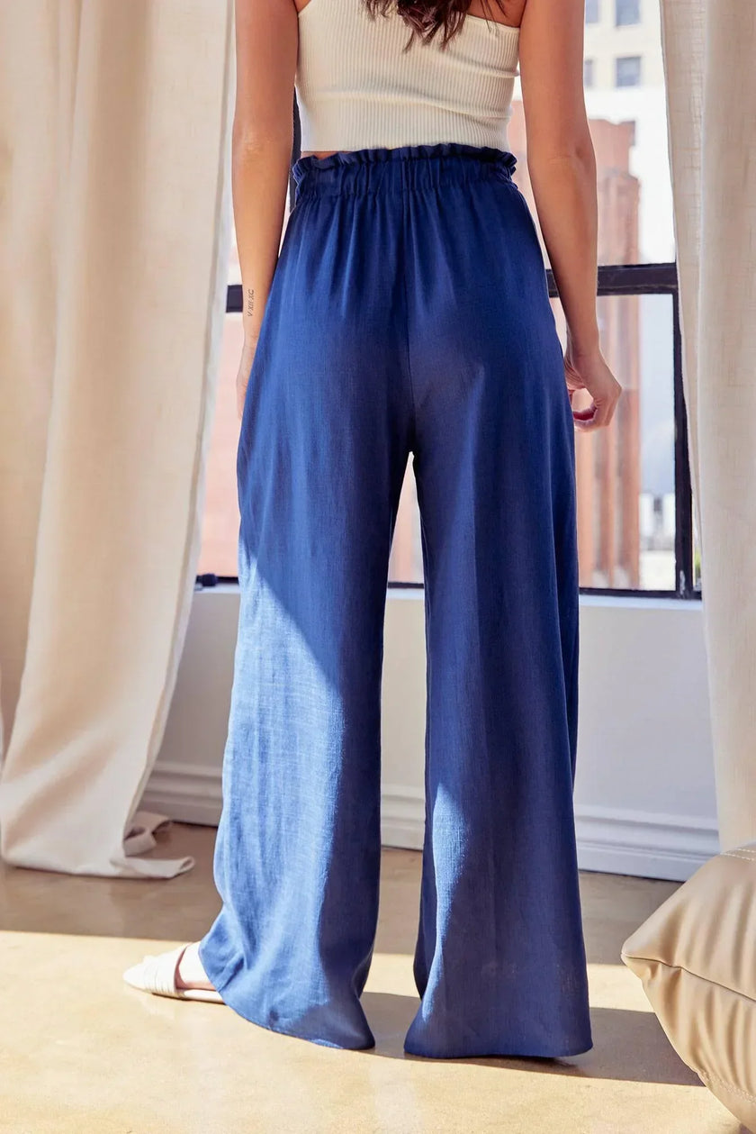 RESORT READY LINEN Luxury Palazzo Vacation Pants