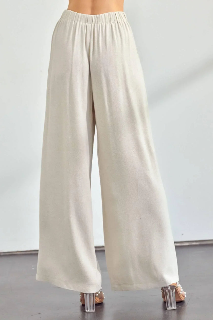 RESORT READY LINEN Luxury Palazzo Vacation Pants