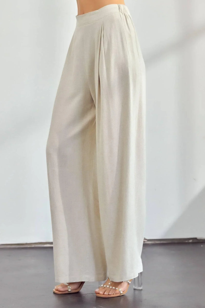 RESORT READY LINEN Luxury Palazzo Vacation Pants
