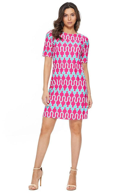 SUMMER FUN ELBOW SLEEVE DRESS