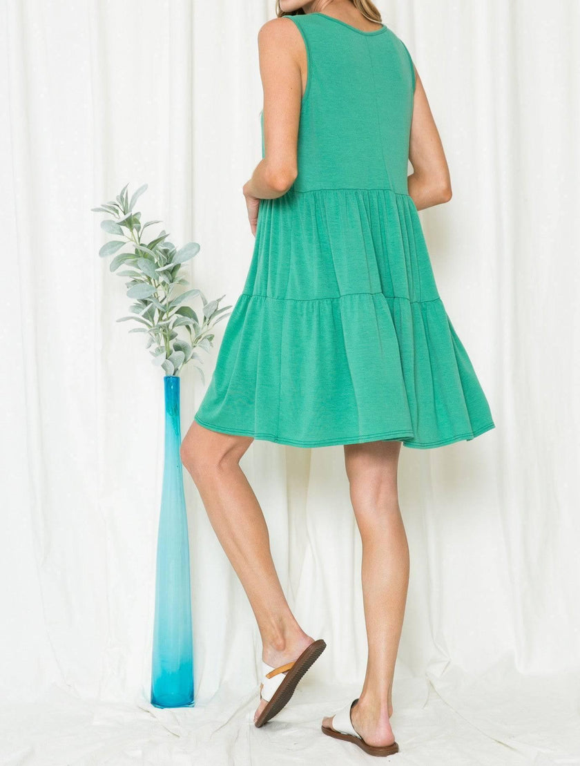 Womens Casual Babydoll Dress