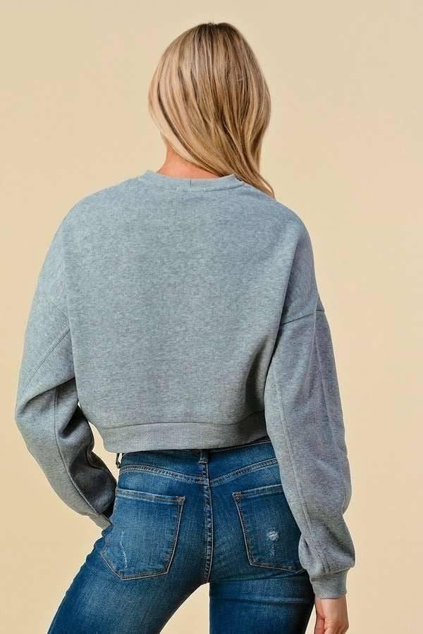 Cozy Crew Cropped Fleece Sweatshirt