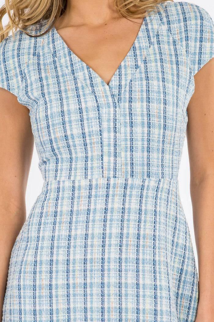 The Megan Tweed Flounce Hem Dress