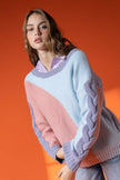 Abstract Oversized Pastel Sweater