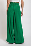 Kelly Green High Waist Palazzo Pants