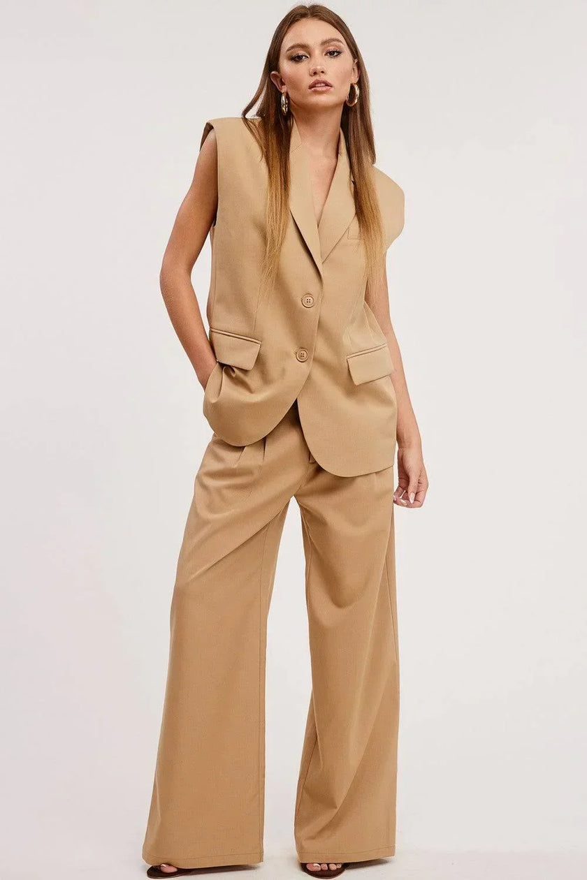 Yay Tay Chic Sleeveless Jacket Vest