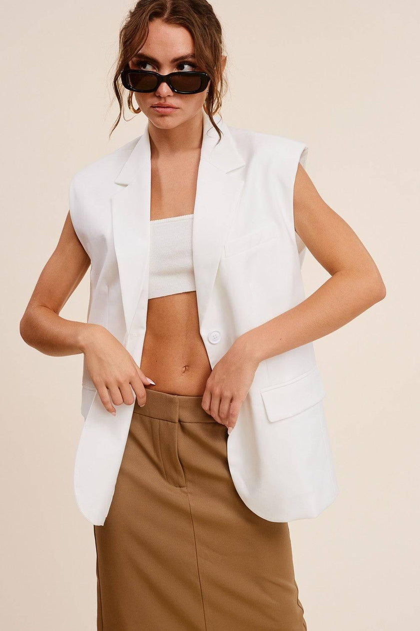 Yay Tay Chic Sleeveless Jacket Vest
