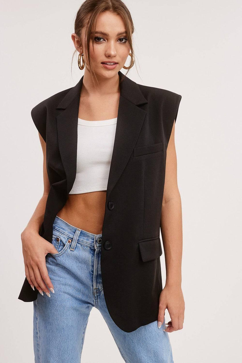 Yay Tay Chic Sleeveless Jacket Vest