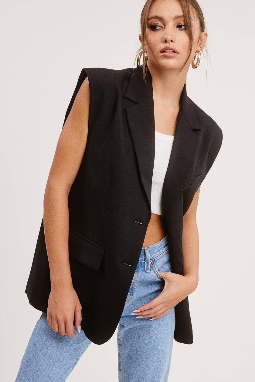 Yay Tay Chic Sleeveless Jacket Vest