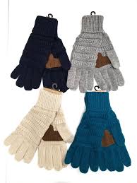 C.C Touchscreen Smartphone Technology Finger Tip KNIT GLOVES