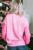 LOVE Heart Sequin Dropped Shoulder Sweatshirt