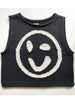 Smiley Round Neck Sweater Vest - Cape Cod Fashionista