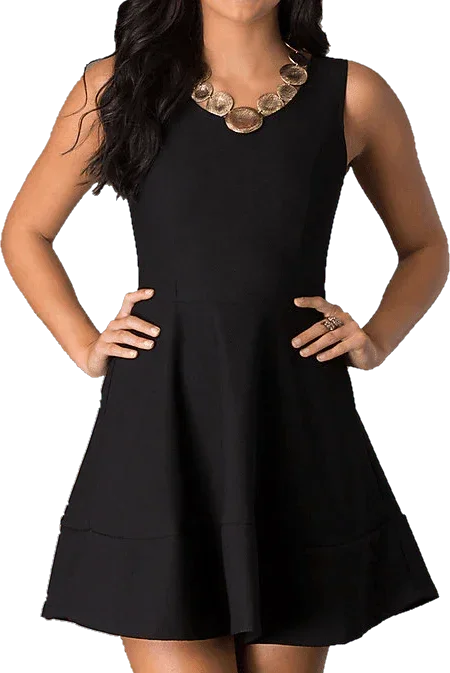 TWEEN Juniors Sleeveless SKATER Party Dress With Zipper Back