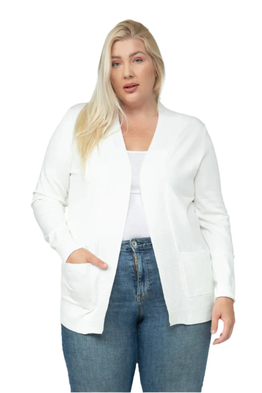 Plus Cozy Knit Cardigan