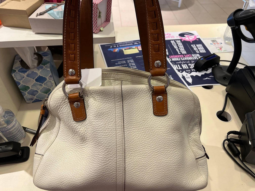 Coach White Leather Bag