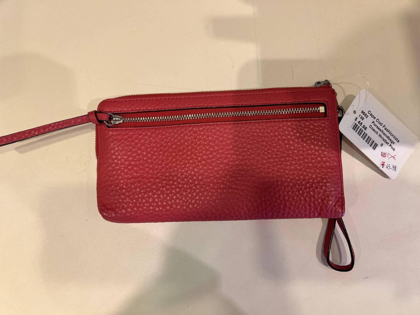 Coach Leather Wristlet Dusty Pink Bag