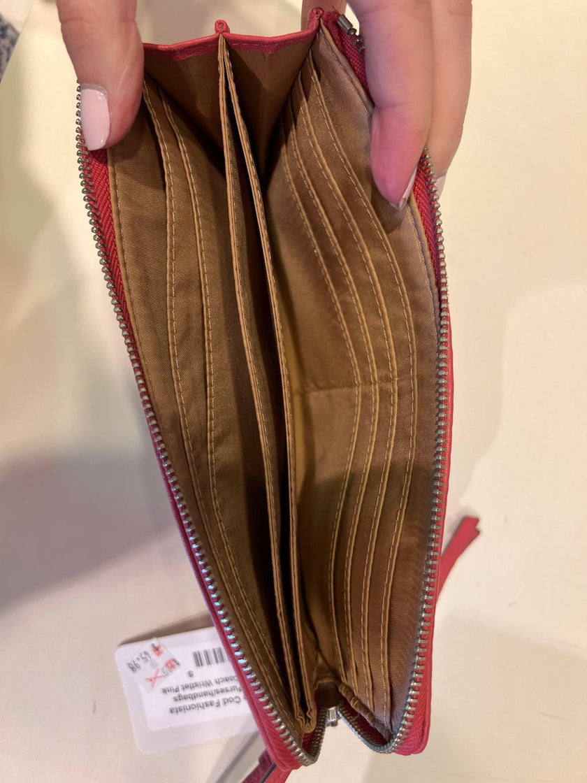 Coach Leather Wristlet Dusty Pink Bag
