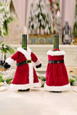 2-Pack Christmas Dress Wine Bottle Covers - Cape Cod Fashionista