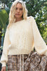 POL Cable Knit Cutout Long Sleeve Sweater - Cape Cod Fashionista