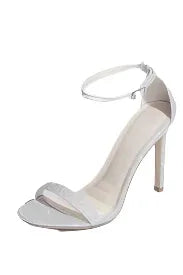 DAVID'S BRIDAL Stiletto Sandals with Ankle Strap