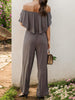 Off-Shoulder Wide Leg Jumpsuit