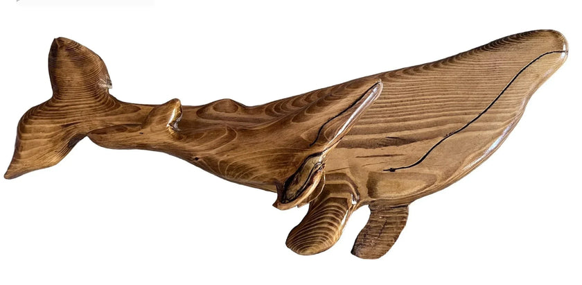 Mommy & Me: Hand Crafted ON Cape Cod - 3D Large Mosaic Whale Sculpture Gift