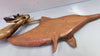 DOLPHIN & MERMAID SWIM: Hand Carved 3D Large Mosaic Sculpture gift