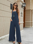 Square Neck Sleeveless Jumpsuit