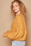 POL Cable Knit Cutout Long Sleeve Sweater - Cape Cod Fashionista