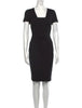 ESCADA Square Neckline Knee-Length Dress- Size 12