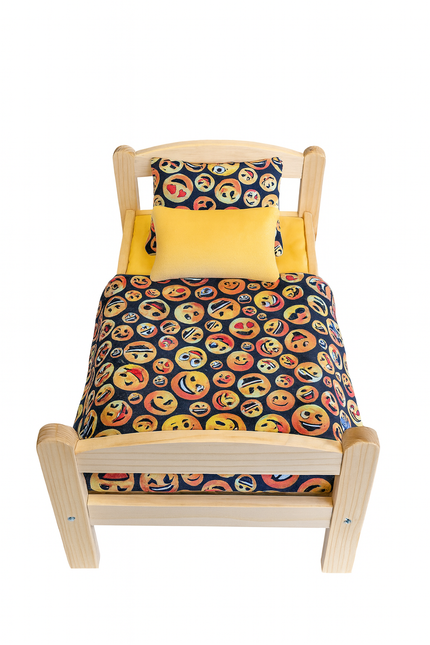 3 pc Emoji Bedding Set for American Girl & 18