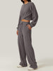 Crisscross Round Neck Top and Drawstring Pants Set - Cape Cod Fashionista