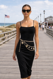 Gold Starfish Chain Belt for Women… Coastal Waist Chain Belt Beach Vacation Accessory
