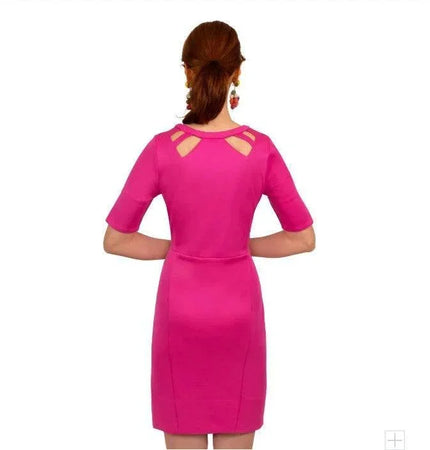 GRETCHEN SCOTT Jersey Peek A Boo Dress - Watteau