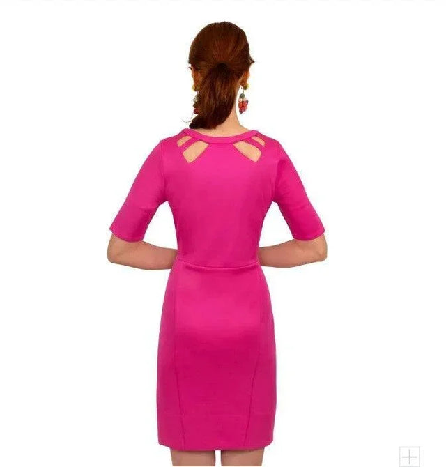 GRETCHEN SCOTT Jersey Peek A Boo Dress - Watteau