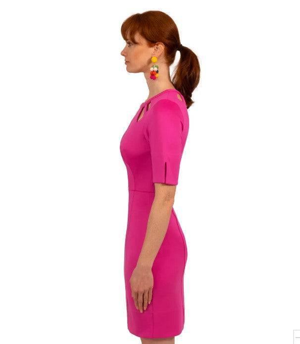 GRETCHEN SCOTT Jersey Peek A Boo Dress - Watteau