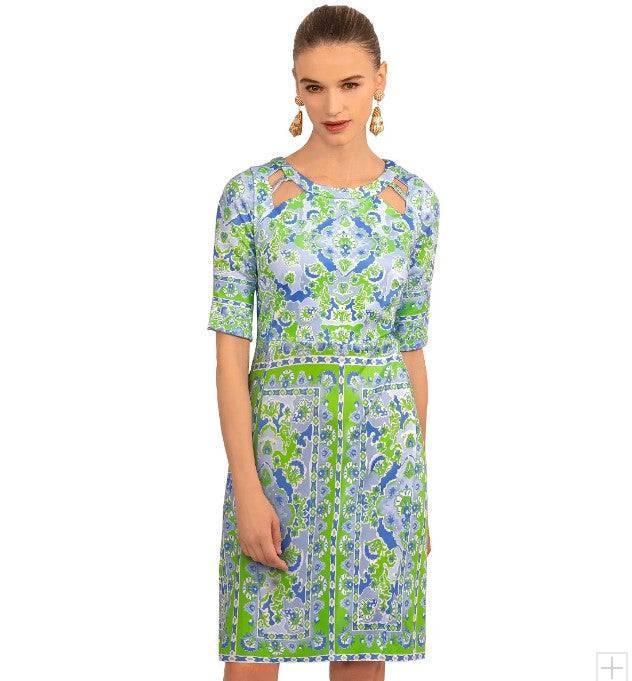 GRETCHEN SCOTT Jersey Peek A Boo Dress - Watteau