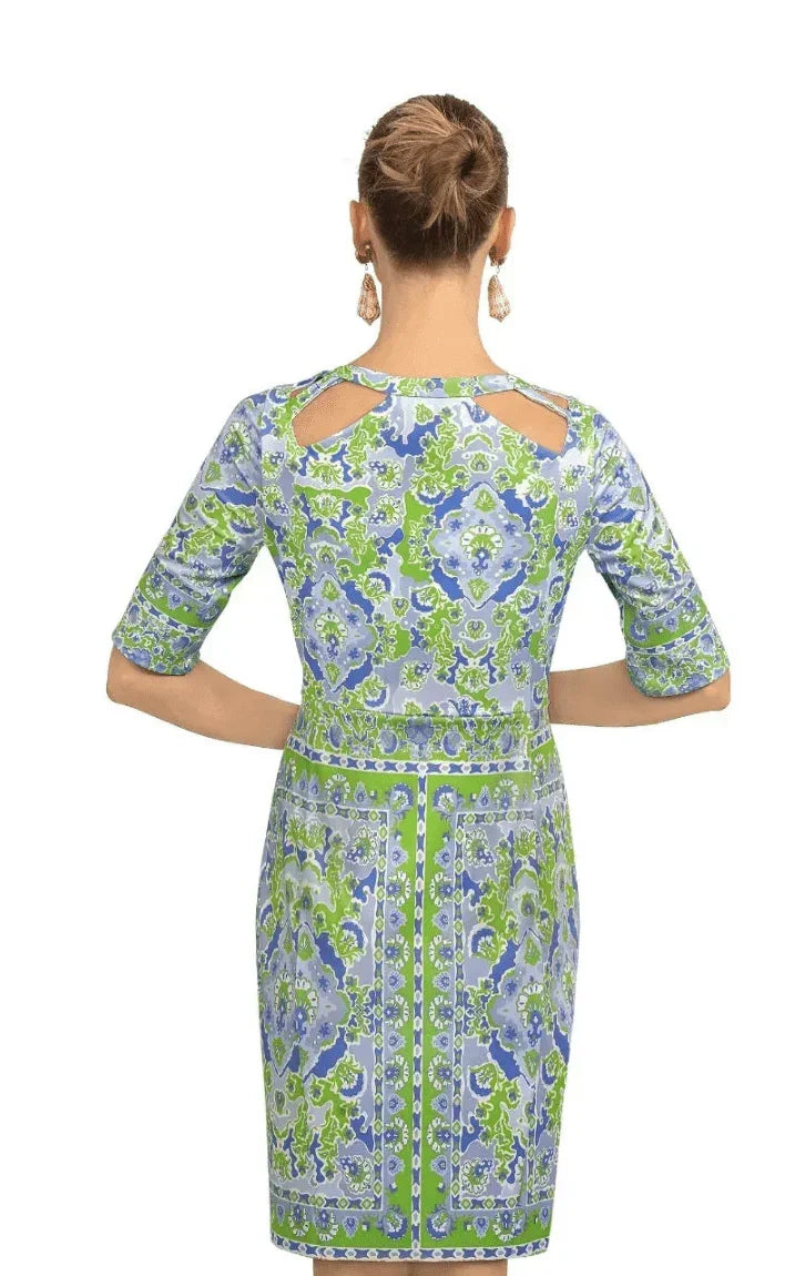 GRETCHEN SCOTT Jersey Peek A Boo Dress - Watteau