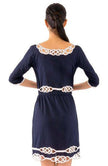 GRETCHEN SCOTT: Embroidered Cut Out Dress - Infinity