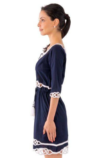GRETCHEN SCOTT: Embroidered Cut Out Dress - Infinity