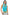 GRETCHEN SCOTT Jersey Sleeveless Ruffneck Top - Solid TURQUOISE