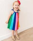 HANNA ANDERSSON GIRLS RAINBOW 2 PIECE COTTON SUMMER SUNDRESS