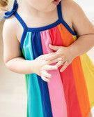 HANNA ANDERSSON GIRLS RAINBOW 2 PIECE COTTON SUMMER SUNDRESS