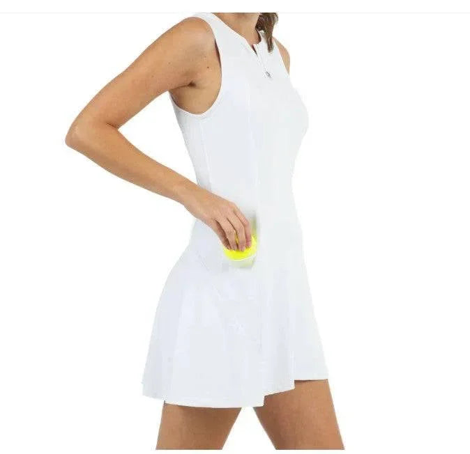 IBKUL 2 PC WHITE Moisture-wicking TENNIS DRESS