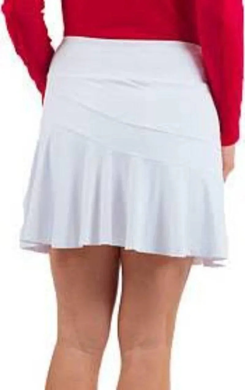 IBKUL UPF 50+ Moisture Wicking Solid Flounce Skort