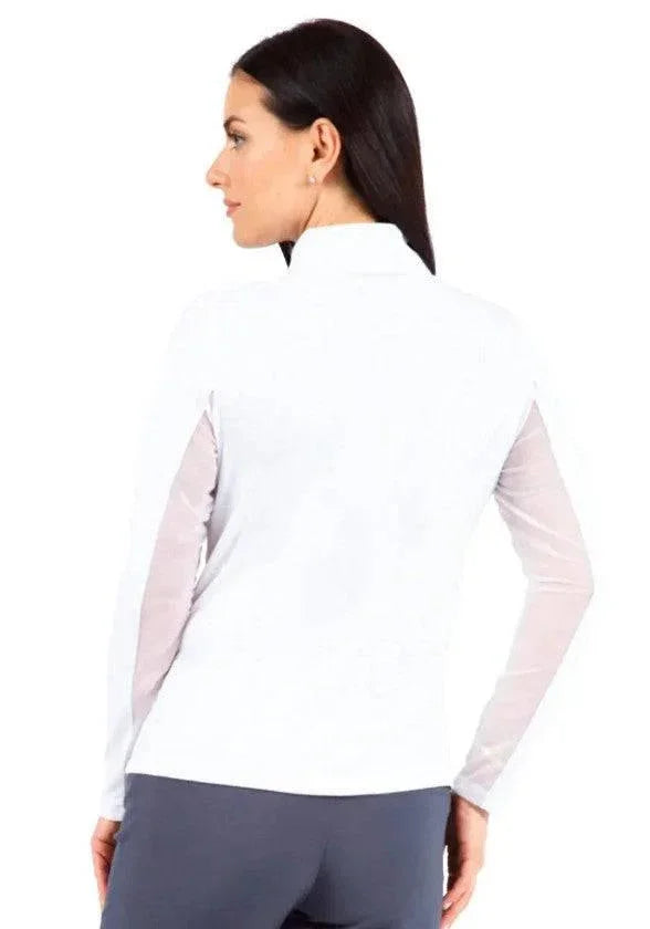 IBKUL Womans Athleisure Wear Sun Protective UPF 50+ Long Sleeve Mock neck