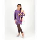 Matching Girl and DollCotton Dress in Purple.