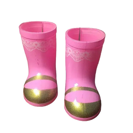 Pink Sparkle Boots for Wellie Wishers – Doll-Sized Glam