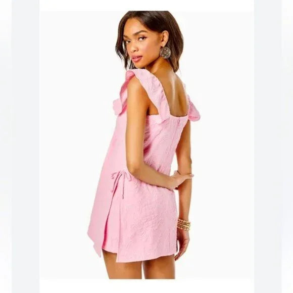 Lilly Pulitzer Suns Out Ruffle Romper – Frenchie Blue NWT (Size 8)