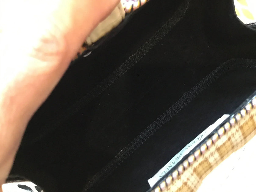 Mary Frances Beaded Fabric Handbag Boho Style EXCELLENT USED CONDITION